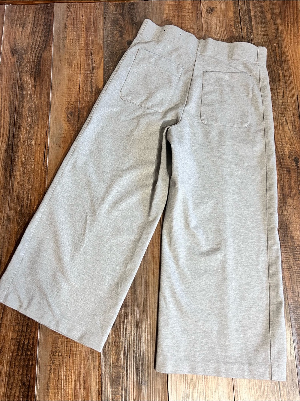 Jones & Co Light Gray Wide Leg Trousers Sz L - Picture 2 of 8